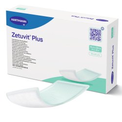 Superabsorbent Dressing Zetuvit® Plus Nonwoven / Cellulose 4 X 8 Inch Sterile