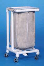 Single Hamper with Bag Classic 4 Casters 39 gal.