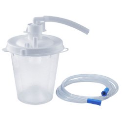 Suction Canister Vacu-Aide® QSU 800 mL Float Valve Shut-Off Lid