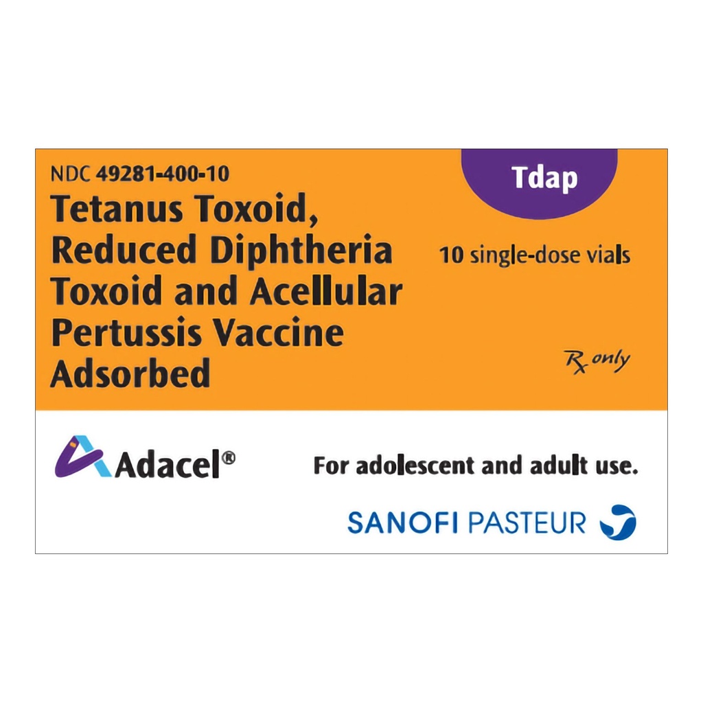 Adacel® Tetanus Toxoid, Reduced Diphtheria Toxoid and Acellular Pertussis Vaccine, Adsorbed, Preservative Free 5 Lf - 2 Lf - 2.5 mcg / 0.5 mL Injection 0.5 mL