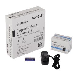 Fingertip Pulse Oximeter McKesson Battery Operated Without Alarm