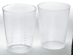 Graduated Drinking Cup 9 oz. Clear Plastic Disposable