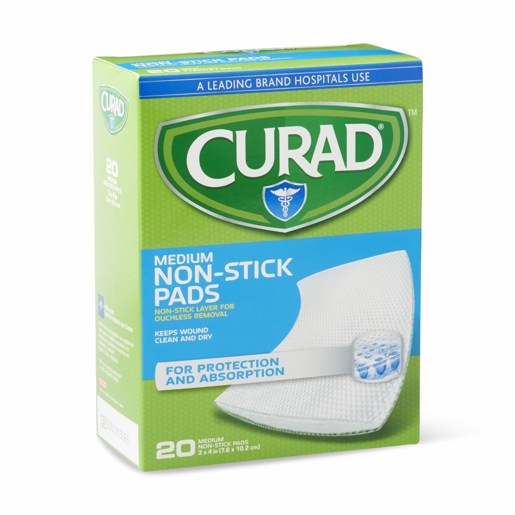 Adhesive Strip Curad® Cotton / Polyester White 3 X 4 Inch Sterile
