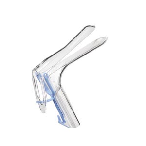Vaginal Speculum KleenSpec® 590 Series Premium Pederson NonSterile Office Grade Acrylic Large Double Blade Duckbill Disposable Corded/Cordless Light Source Compatible