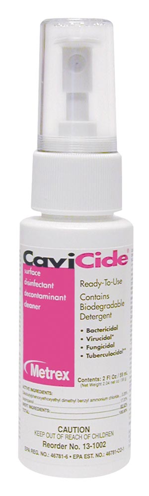 CaviCide™ Surface Disinfectant Cleaner Alcohol Based Pump Spray Liquid 2 oz. Bottle Alcohol Scent NonSterile