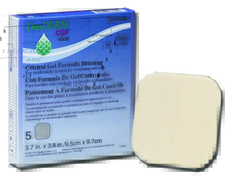 Hydrocolloid Dressing DuoDERM® CGF® 8 X 8 Inch Square Sterile