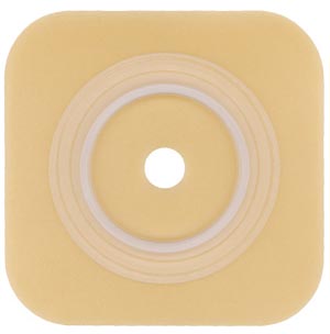 Ostomy Barrier Sur-Fit Natura® Trim to Fit, Extended Wear Durahesive® Without Tape 100 mm Flange Purple Code System Hydrocolloid 2-5/8 to 3-1/2 Inch Opening 6 X 6 Inch