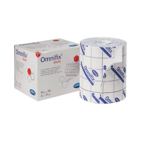 Dressing Retention Tape with Liner Omnifix® Elastic Skin Friendly Nonwoven 4 Inch X 11 Yard White NonSterile