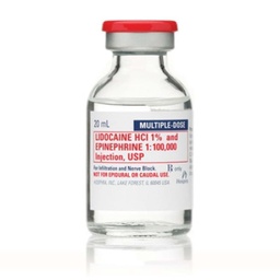 [HOS-00409427601] Lidocaine HCl 1%, 10 mg / mL Injection Multiple Dose Vial 20 mL