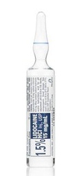 [HOS-00409477601] Lidocaine HCl, Preservative Free 1.5%, 15 mg / mL Injection Ampule 20 mL