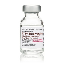 [HOS-00409116501] Bupivacaine HCl, Preservative Free 0.75%, 7.5 mg / mL Injection Single Dose Vial 10 mL