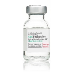 [HOS-00409116201] Bupivacaine HCl, Preservative Free 0.5%, 5 mg / mL Injection Single Dose Vial 10 mL