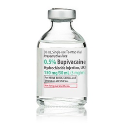 [HOS-00409116202] Bupivacaine HCl, Preservative Free 0.5%, 5 mg / mL Injection Single Dose Vial 30 mL