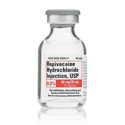 [HOS-00409930020] Ropivacaine HCl, Preservative Free Injection Single Dose Vial 20 mL