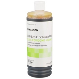 [MCK-037] Surgical Scrub Solution McKesson 16 oz. Flip-Top Bottle 7.5% Strength Povidone-Iodine NonSterile