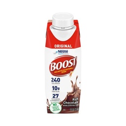 [NES-00043900169729] Oral Supplement Boost® Original Chocolate Flavor Ready to Use 8 oz. Carton