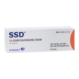 [DRL-43598021025] SSD™ Silver Sulfadiazine 1% Cream Tube 25 Gram