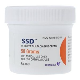 [DRL-43598021055] SSD™ Silver Sulfadiazine 1% Cream Jar 50 Gram