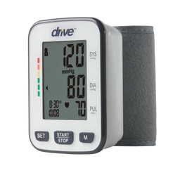 [DRV-BP3200] Digital Blood Pressure Monitor Drive™ 1-Tube Automatic Inflation Wrist Unit Adult Medium Wrist Cuff