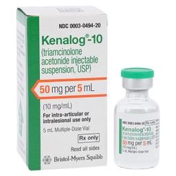 [BMS-049420] Kenalog®-10 Triamcinolone Acetonide 10 mg / mL Injection Multiple Dose Vial 5 mL