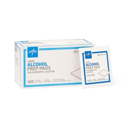 [MDL-MDS090670] Alcohol Prep Pad Medline 70% Strength Isopropyl Alcohol Individual Packet Large Sterile