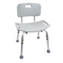 [MCK-146-12202KD-4] Bath Bench McKesson Without Arms Aluminum Frame Removable Back 19-1/4 Inch Seat Width