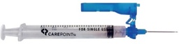 [AMI-35-8202] Syringe with Hypodermic Needle Carepoint™ Safety™ 3 mL 23 Gauge 1 Inch Regular Wall Hinged Safety Needle