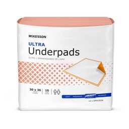 [MCK-UPHV3036] Underpad McKesson Ultra 30 X 36 Inch Disposable Fluff / Polymer Heavy Absorbency