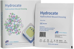 [CIR-261344] Hydrocate - Hydrocolloid Dressing, 4&quot; x 4&quot;, Border, 10/bx