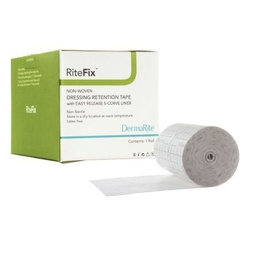 [DEM-68211] Water Resistant Dressing Retention Tape with Liner RiteFix™ White 2 Inch X 11 Yard Nonwoven NonSterile