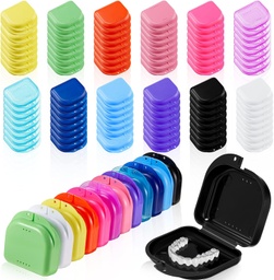 [SHR-XUL-Sherr-925] Sherr Dental Retainer Case with Holes, MultiColor, 12/bg, 10bg/cs