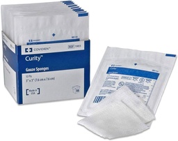 [CAR-1903-] USP Type VII Gauze Sponge Curity™ Cotton 12-Ply 3 X 3 Inch Square Sterile