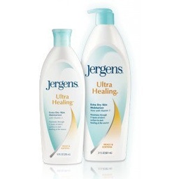 [KAO-01910010998] Hand and Body Moisturizer Jergens® Ultra Healing® 4.23 oz. Bottle Scented Lotion