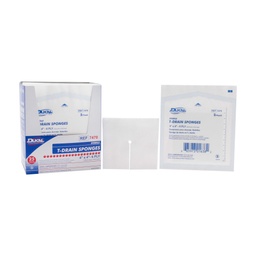 [DUK-7470] Gauze Sponge, 4" x 4", Sterile, 6-Ply, Trach Drain, 2/pk, 25 pk/bx, 12 bx/cs (54 cs/plt)