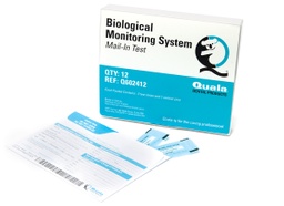 [QUA-Q602412] Biological Monitoring Mail-In Service (Monthly) Includes: (2) Bacterial Spore Test Strips &amp; (1) Control Strip, Postage-Paid Envelope. 12 tests/bx