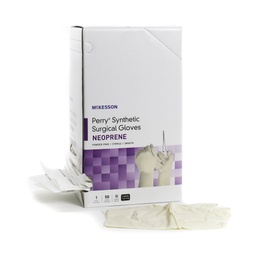 [MCK-20-2660N] Surgical Glove McKesson Perry® Synthetic Surgical Gloves Size 6 Sterile Polychloroprene Standard Cuff Length Smooth Cream Chemo Tested