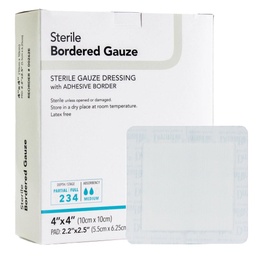[DEM-00262E] Island Dressing DermaRite® Bordered Gauze 4 X 4 Inch Square Sterile