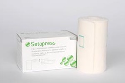 [MOL-3505] Compression Bandage Setopress® 4 Inch X 4 Yard High Compression Safety Pin Closure White NonSterile