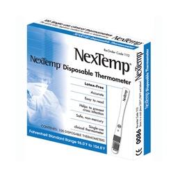 [MDI-1112-20] Single Patient Skin Thermometer NexTemp® 96 to 104 °F Color Dots Display