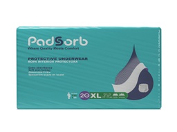 [PDS-265214] Unisex Adult Absorbent Underwear Padsorb® Extra Pull On with Tear Away Seams X-Large Disposable Heavy Absorbency
