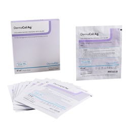 [DEM-00503E] Silver Collagen Dressing DermaCol/Ag™ 4 X 4 Inch Square Sterile