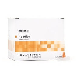 [MCK-16-N2558] Hypodermic Needle McKesson Without Safety 25 Gauge 5/8 Inch Length