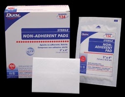 [DUK-134] Non-Adherent Dressing Dukal™ Rayon / Polyester 3 X 4 Inch Sterile
