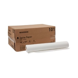 [MCK-101] Table Paper McKesson 18 Inch White Crepe