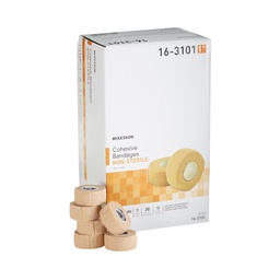 [MCK-16-3101] Cohesive Bandage McKesson 1 Inch X 5 Yard Standard Compression Self-adherent Closure Tan NonSterile