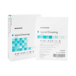 [MCK-16-89066] Adhesive Dressing McKesson 6 X 6 Inch Polypropylene / Rayon Square White Sterile