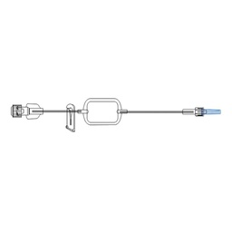 [MCK-MS112] Extension Set McKesson 8 Inch Tubing Without Ports 0.46 mL Priming Volume