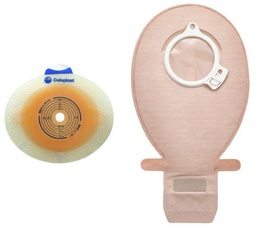 [COL-10021] Ostomy Barrier SenSura® Click Trim to Fit, Standard Wear Double Layer Adhesive 50 mm Flange Red Code System 3/8 to 1-3/4 Inch Opening