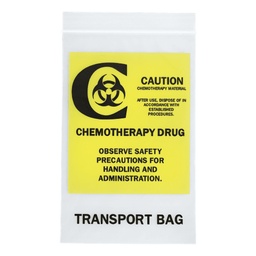 [ASG-Q135] Chemotherapy Drug Transport Bag Clear Plastic 12 X 15 Inch
