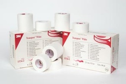[MMM-1534-2] Medical Tape 3M™ Transpore™ White Bi-directional Tear Plastic 2 Inch X 10 Yard White NonSterile